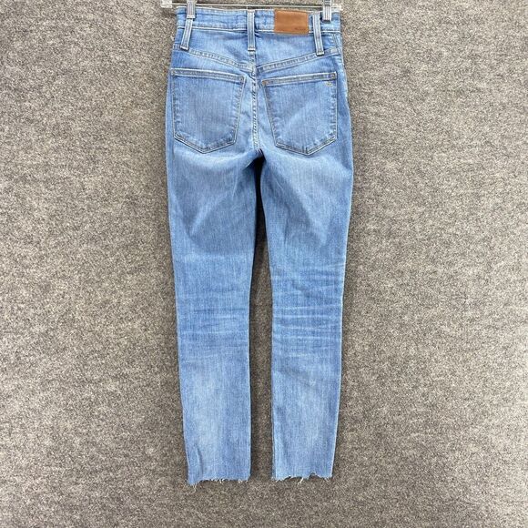 Madewell Jeans Women 24 Plus Blue Denim Light Wash Curvy High Rise Skinny Casual - Picture 2 of 11
